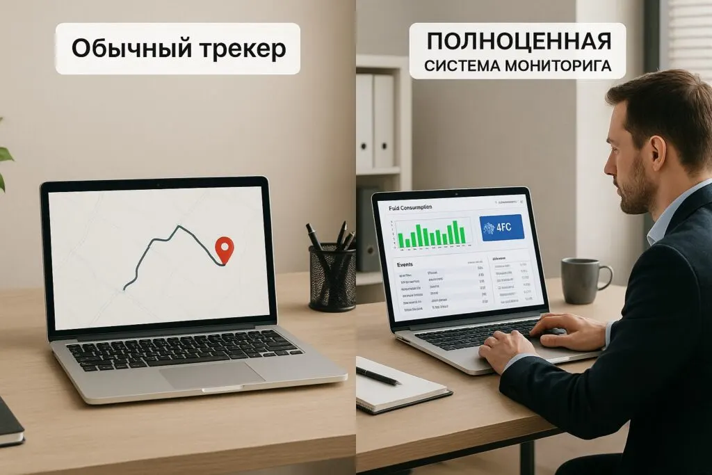 Сравнение: обычный трекер и полноценная система мониторинга
