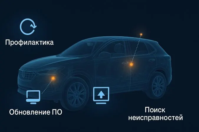 Схема обслуживания: профилактика, обновление ПО, поиск неисправностей