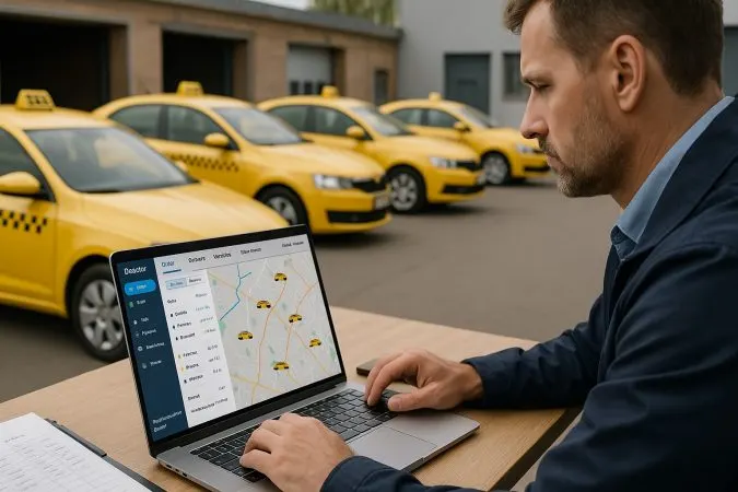 Диспетчер работает с данными автопарка