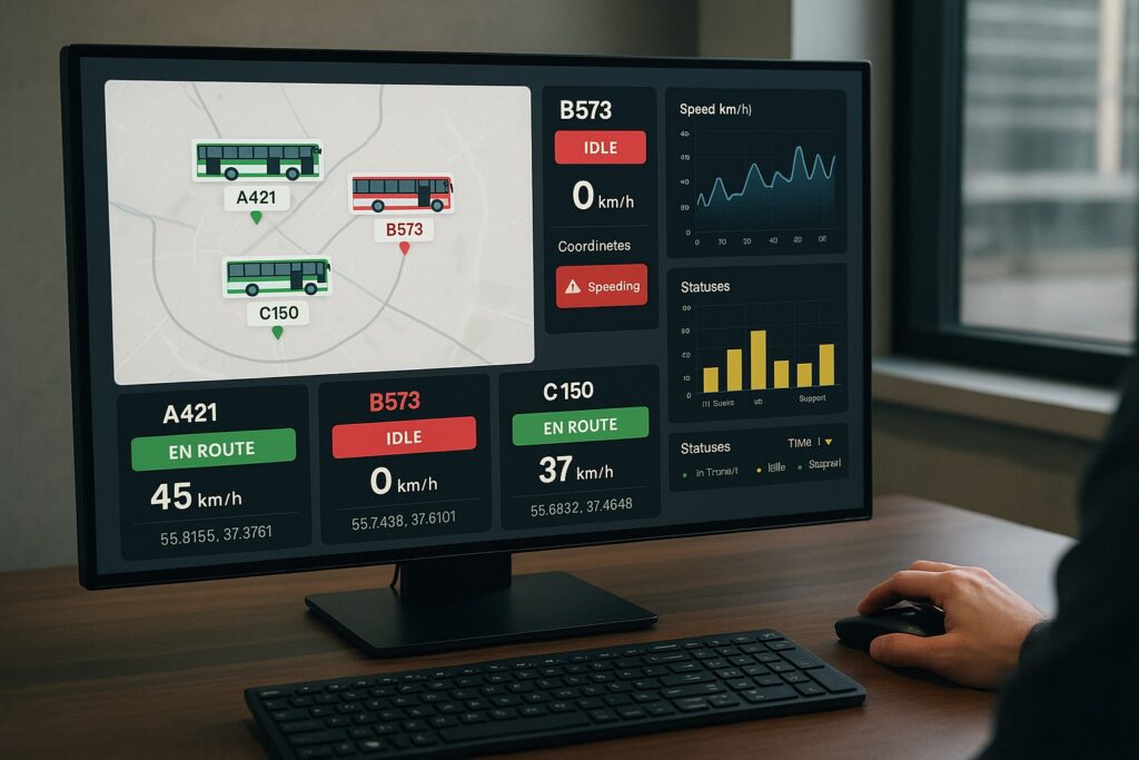 Установка Глонасс на автобус-1