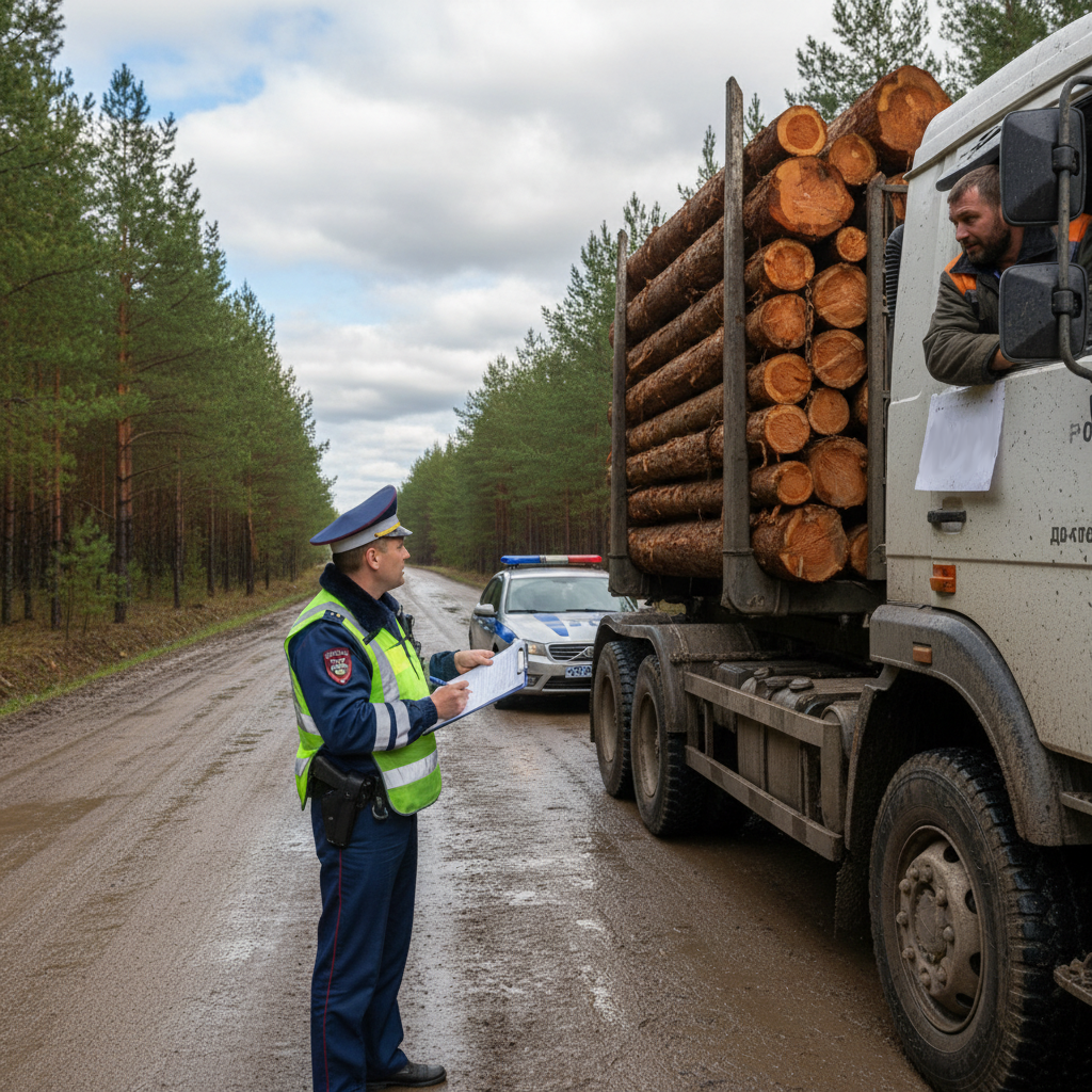 Штрафы за перевозку древесины без ГЛОНАСС 3