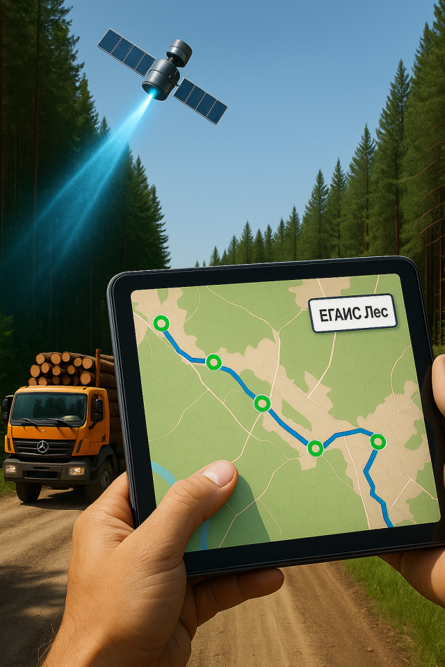 Глонасс для перевозки леса